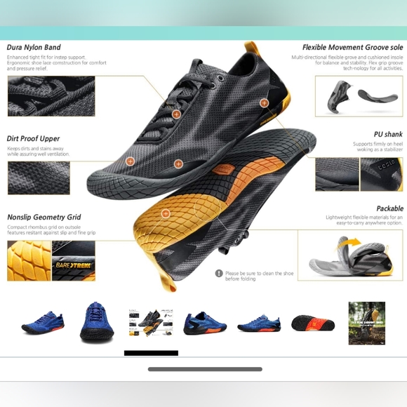 TSLA Bare Trek running shoes - Picture 8 of 8